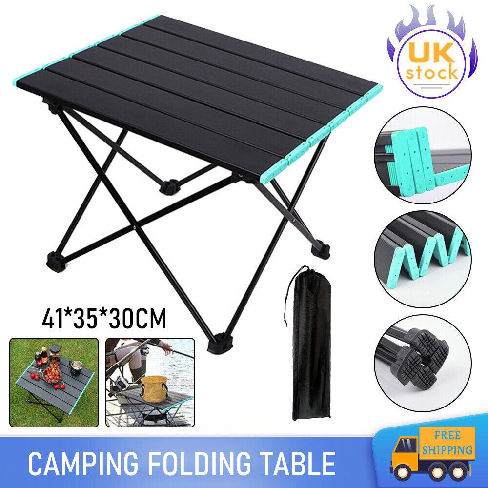 Folding Camping Tables with Carry Bag Portable Garden Picnic BBQ Beach Fishing - Tophatter Daily Deals