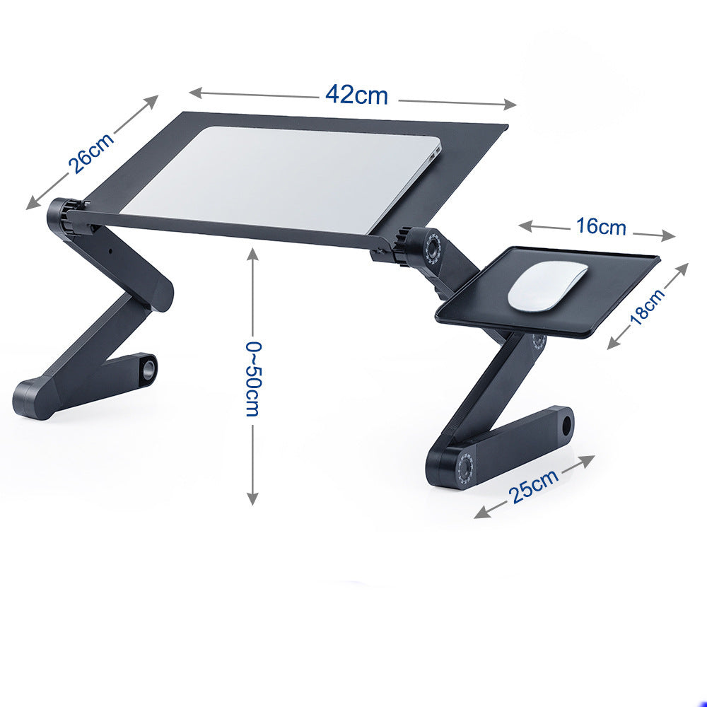 Aluminum Alloy Laptop Desk Folding Table 0 - Tophatter Daily Deals