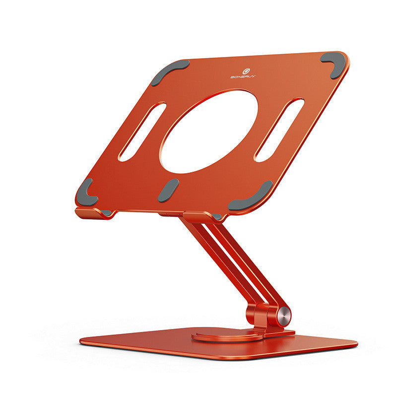 360 Degree Rotating Desktop Office Laptop Stand L04 mini Orange 0 - Tophatter Daily Deals