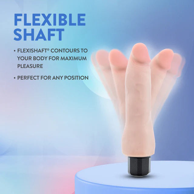 Au Naturel Vanilla Ice Bendable Vibrating Dildo Beige 8.75 Inch > Vibrators > Realistic Vibrators - Tophatter Daily Deals