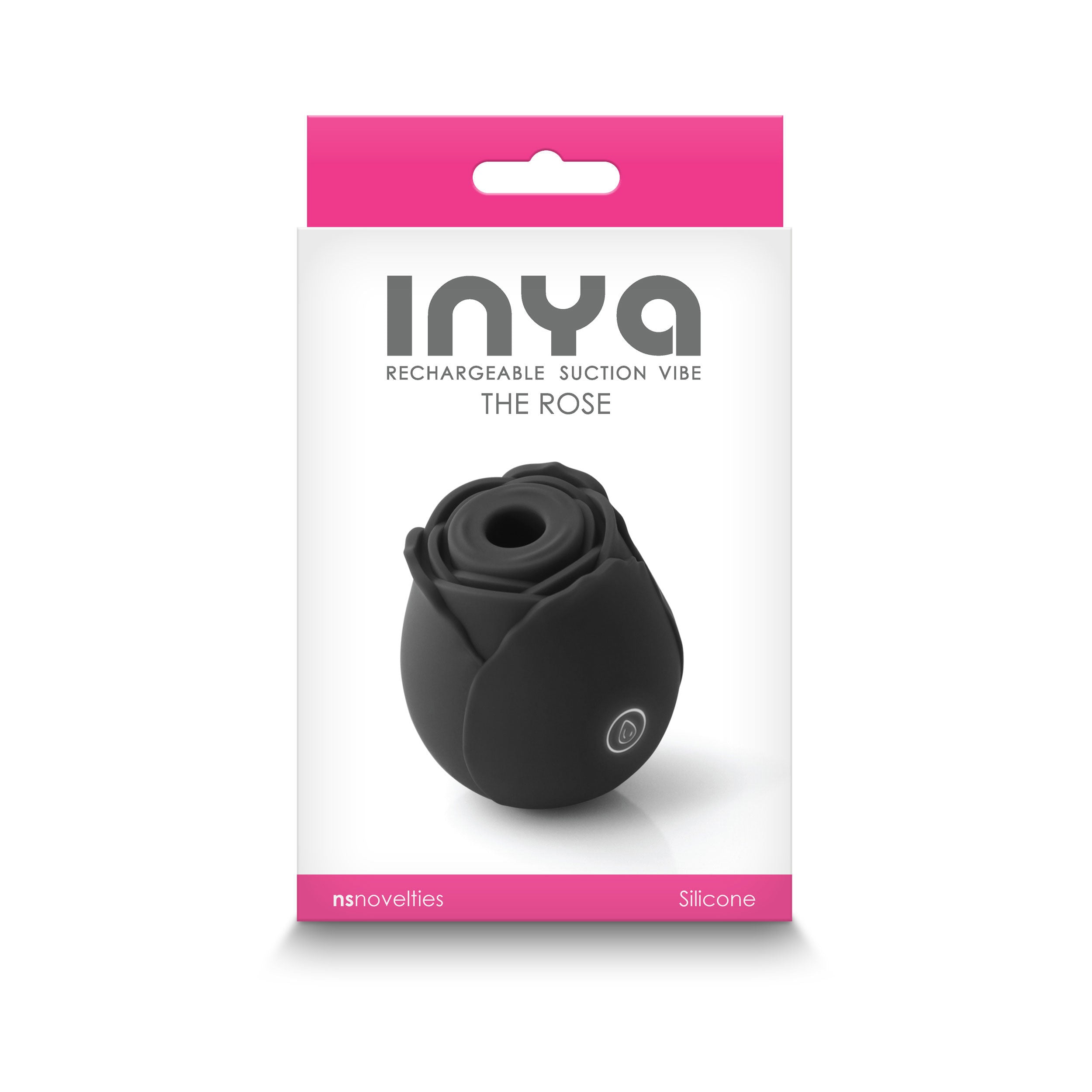 Inya The Rose (Black) – Rechargeable Waterproof Suction Vibrator > Sex Toys For Ladies > Rose Stimulators - Tophatter Daily Deals