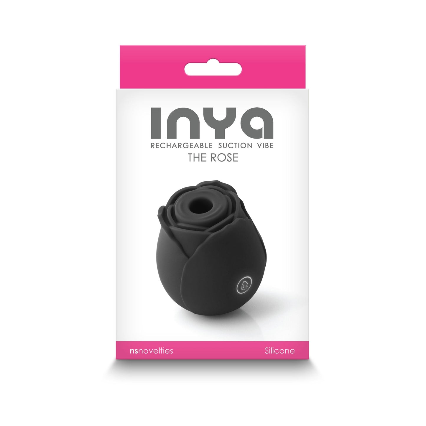 Inya The Rose (Black) – Rechargeable Waterproof Suction Vibrator > Sex Toys For Ladies > Rose Stimulators - Tophatter Daily Deals