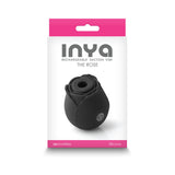 Inya The Rose (Black) – Rechargeable Waterproof Suction Vibrator > Sex Toys For Ladies > Rose Stimulators - Tophatter Daily Deals