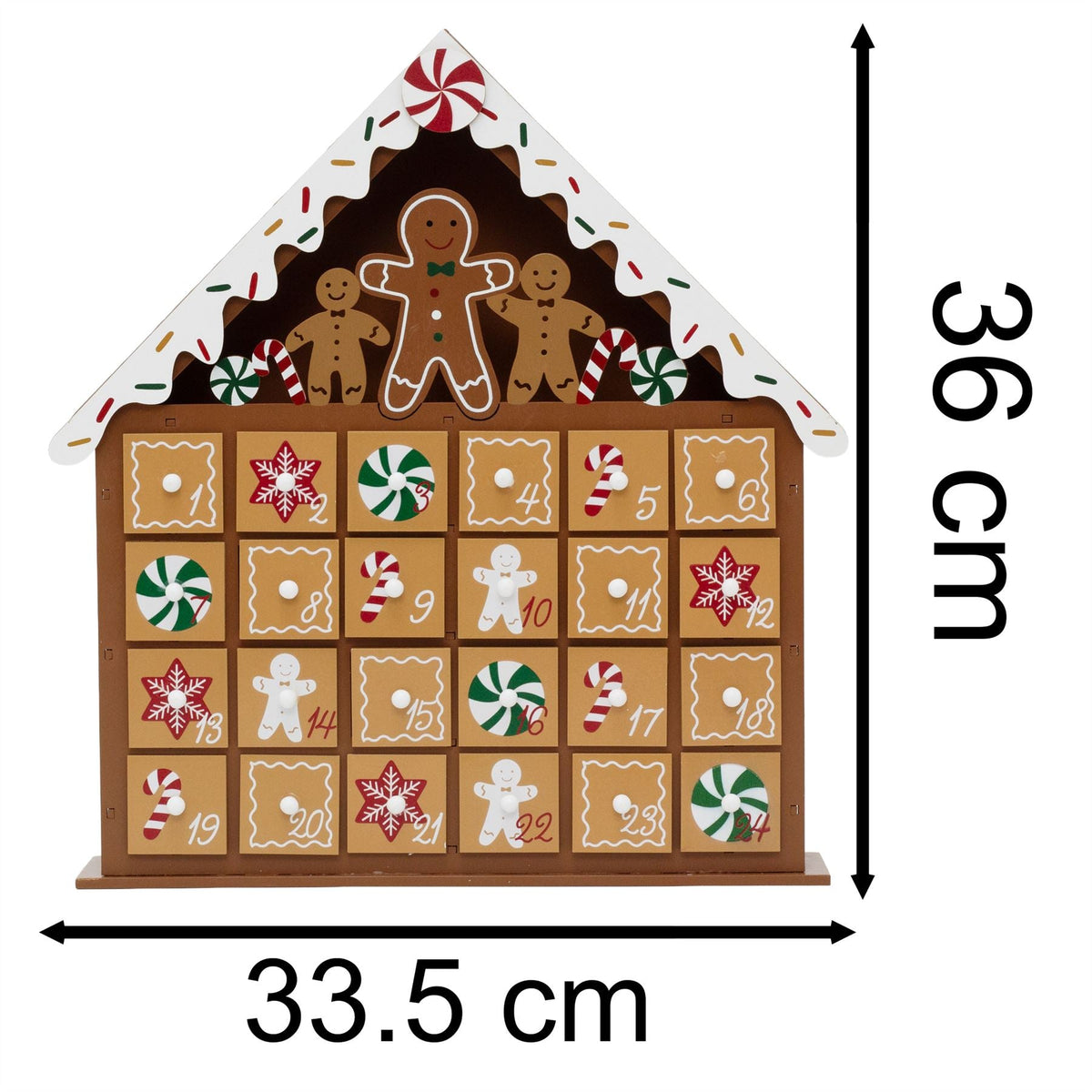 Gingerbread House Christmas Advent Calendar | Fill Our Own Advent Calendar Advent Calendar - Tophatter Daily Deals
