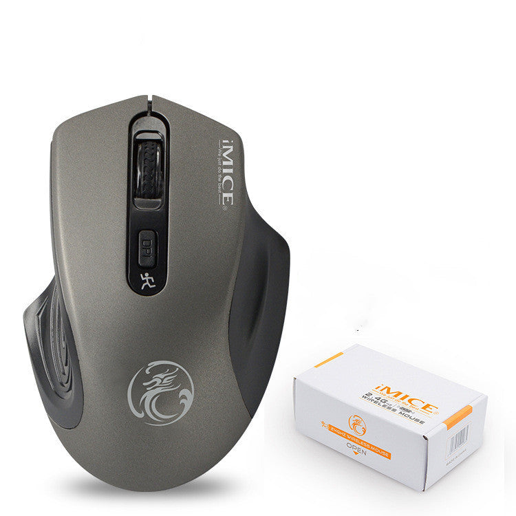 2.4G Wireless Silent Mouse Business Office Gift 4 Button Gaming Wireless Mouse Grey 0 - Tophatter Daily Deals