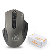 2.4G Wireless Silent Mouse Business Office Gift 4 Button Gaming Wireless Mouse Grey 0 - Tophatter Daily Deals