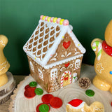 Medium Christmas Gingerbread Biscuit Barrel | Gingerbread House Cookie Jar Jar - Tophatter Daily Deals