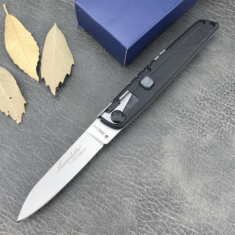 Colt II Button Folding Knife 440C Blade All black handle - Tophatter Daily Deals