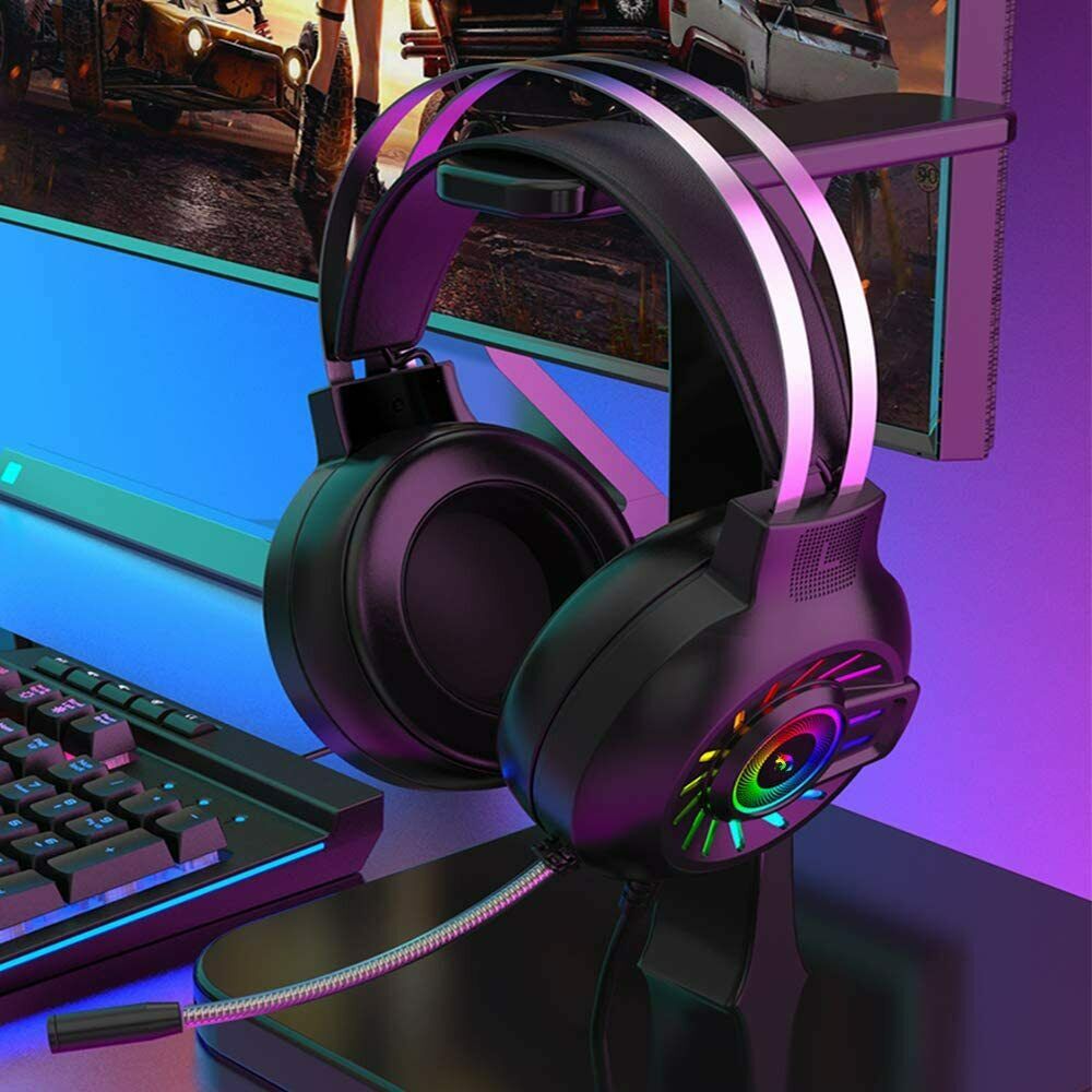 3.5mm Gaming Headset With Mic Headphone For PC Laptop Mac Nintendo PS4 Xbox One 5 - Tophatter Daily Deals