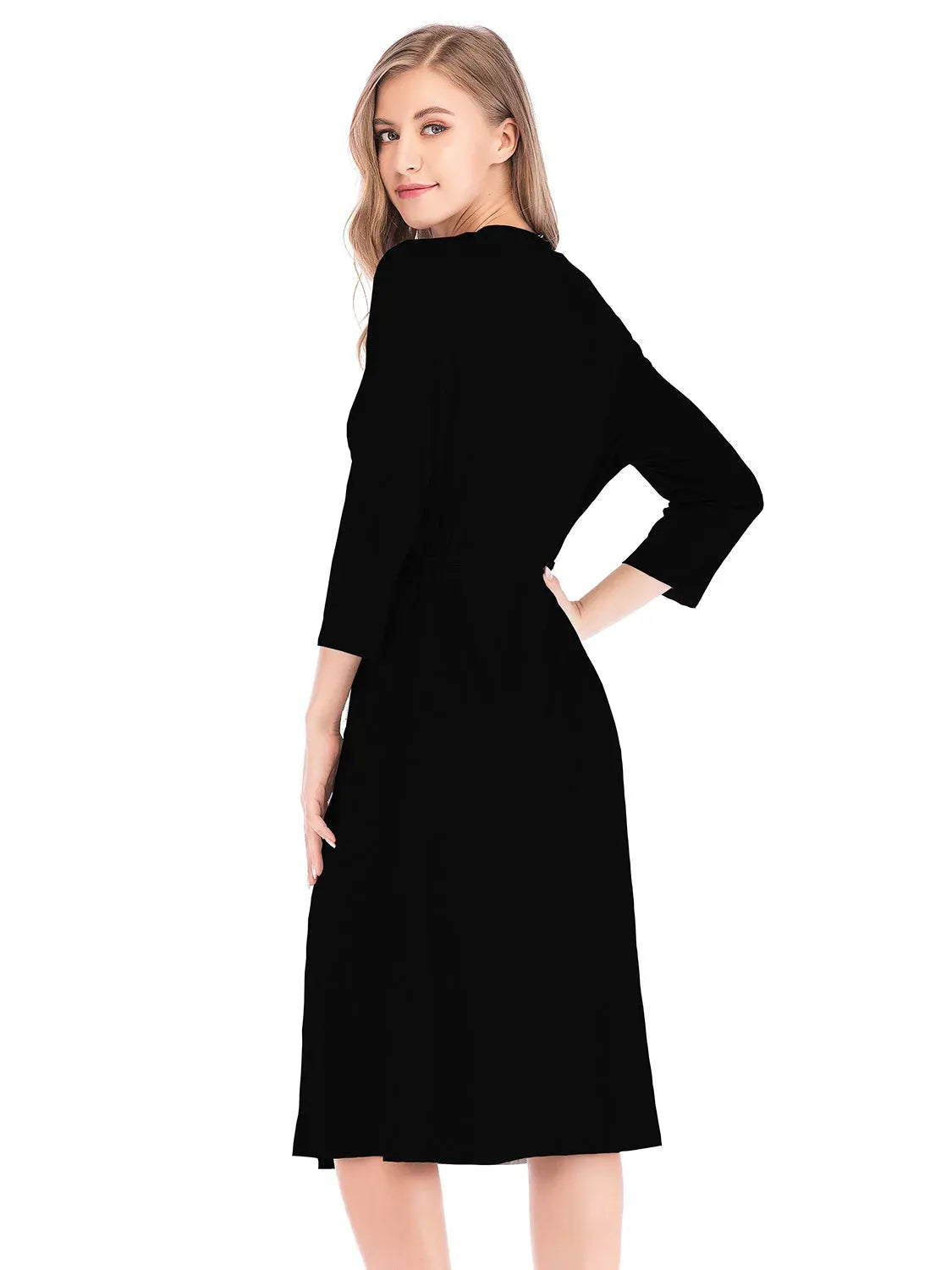 Plunge Tie Front Night Dress Sleep Dresses - Tophatter Daily Deals