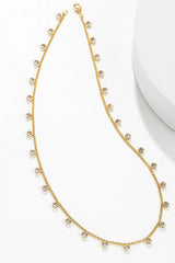 Zircon Decor Copper Necklace Necklaces - Tophatter Daily Deals