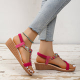 Bohemian Braided Sandals Summer Beach Shoes Women 4 - Tophatter Daily Deals