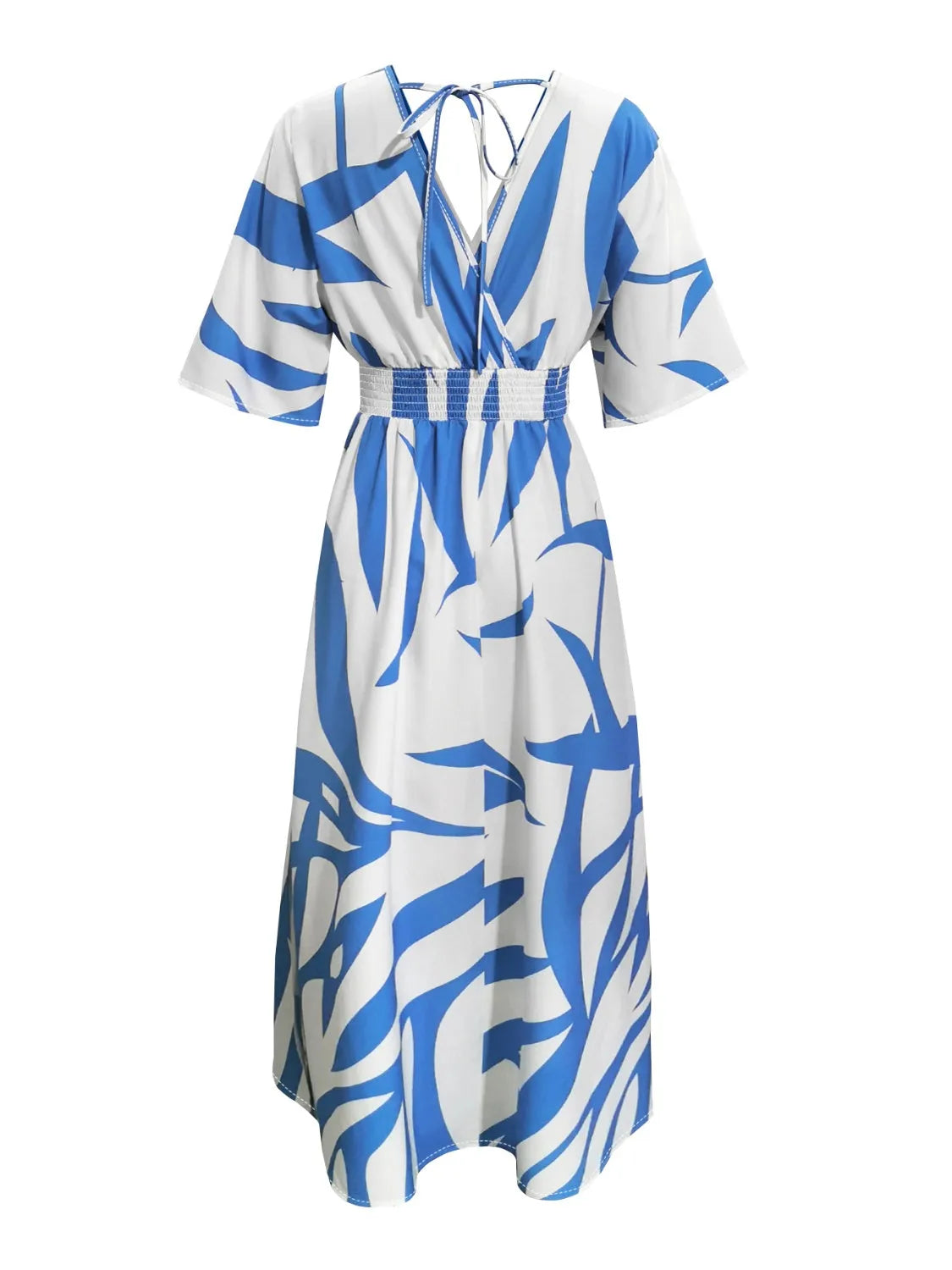 Slit Printed Surplice Maxi Dress Casual Dresses - Tophatter Daily Deals