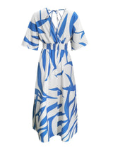 Slit Printed Surplice Maxi Dress Casual Dresses - Tophatter Daily Deals