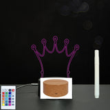 3D Acrylic Board Handwriting Message Board LED Light Style5 Wood grain B 0 - Tophatter Daily Deals