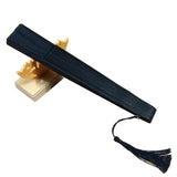 40 Square Women's Folding Fan Chinese Style Hanfu Accessories Black 0 - Tophatter Daily Deals