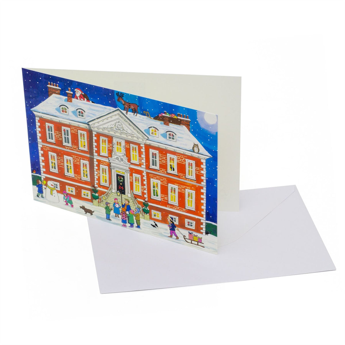 Country House Christmas - Christmas Advent Calendar Greetings Card & Envelope Advent Calendar - Tophatter Daily Deals