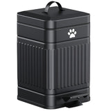 Dog Waste Bin with Pedal Lid Pet Supplies - Tophatter Daily Deals