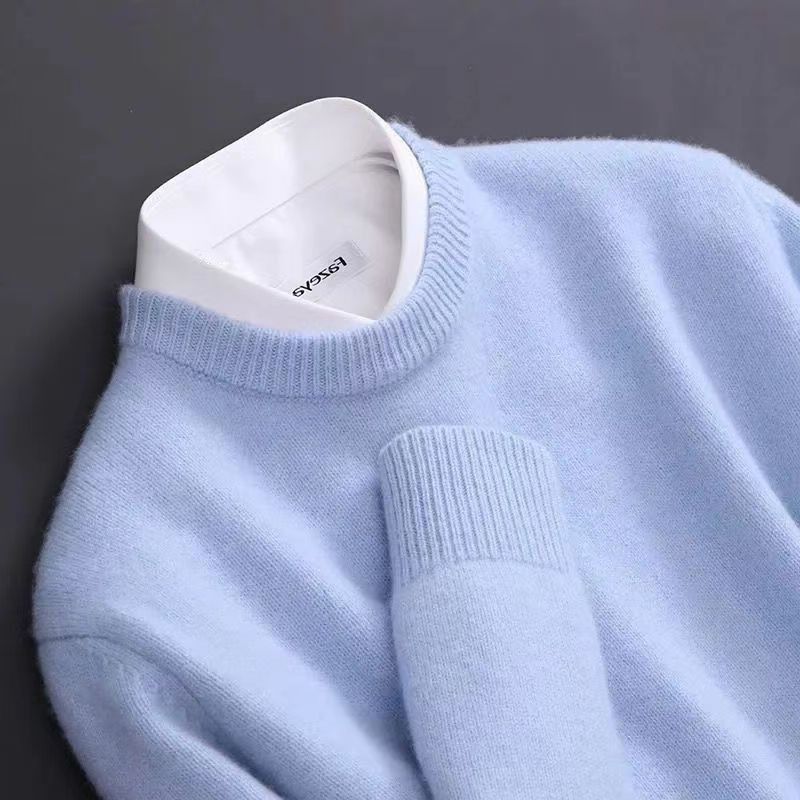 Soft Relaxed Men's Crewneck Sweater - Oversized Knit 3D Changing Face Moving Picture Frame - Tophatter Daily Deals