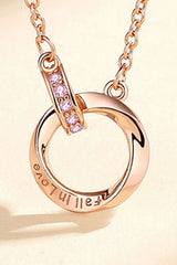 Zircon Decor 999 Sterling Silver Necklace Necklaces - Tophatter Daily Deals