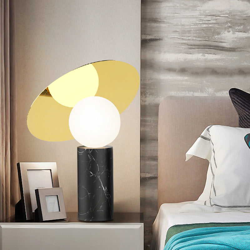 Art Table Lamp Designer Bedroom Bedside Marble Decoration 0 - Tophatter Daily Deals