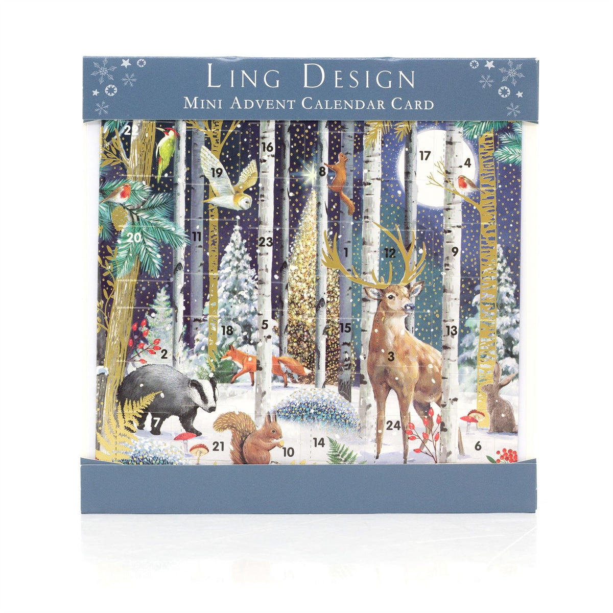 Magical Forest Christmas Advent Calendar Greetings Card | Door Advent Calendar Advent Calendar - Tophatter Daily Deals
