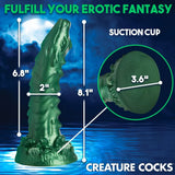 Creature Cocks Cockness Monster (Green) – 8.1" Silicone Dragon Dildo > Dildos > Fantasy - Tophatter Daily Deals