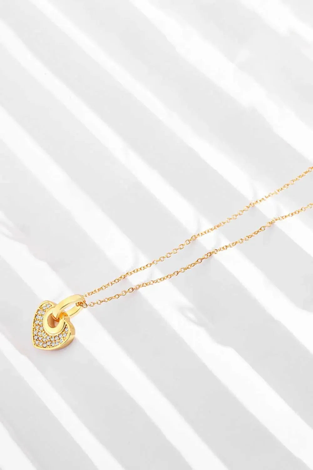 Crystal Heart Pendant Necklace Necklaces - Tophatter Daily Deals