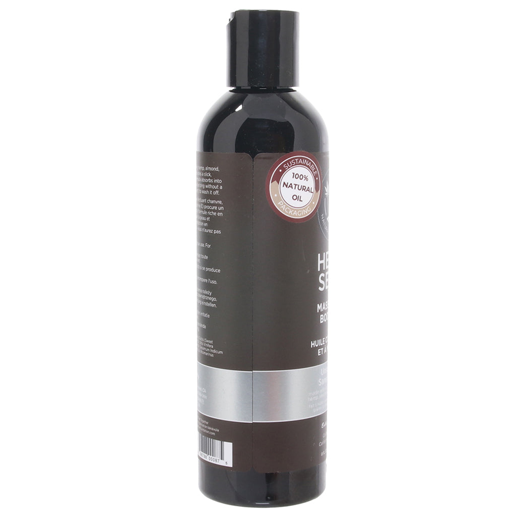 Hemp Seed Massage Oil 8oz/236ml in Unscented - Tophatter's Adult Products Sensual Love > Massage - Tophatter Daily Deals
