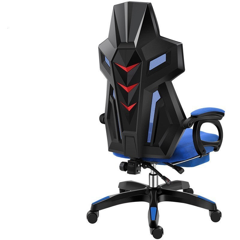 Backrest Staff Ergonomic Game Swivel Chair Reclinable Seat Black frame blue mesh and shel 0 - Tophatter Daily Deals