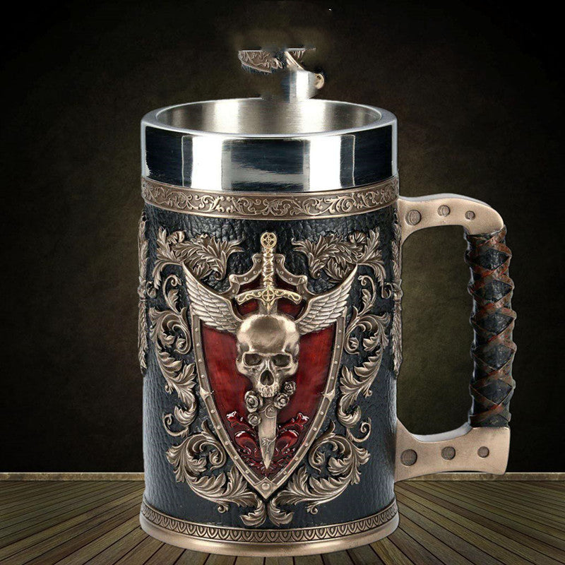 Beer Mugs Stein Tankard Double Headed Eagle Winged Sword 3style 0 - Tophatter Daily Deals