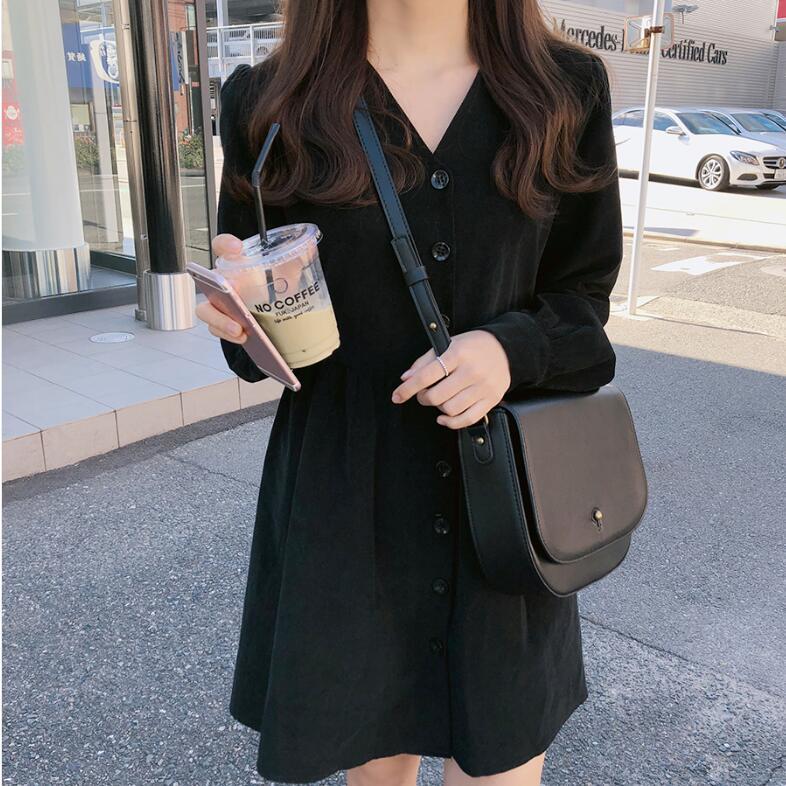 Buttoned Long Sleeve Plus Size Dress 0 - Tophatter Daily Deals