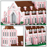 Building Blocks High Difficulty Giant Type Assembled Swan Lake Castle 0 - Tophatter Daily Deals