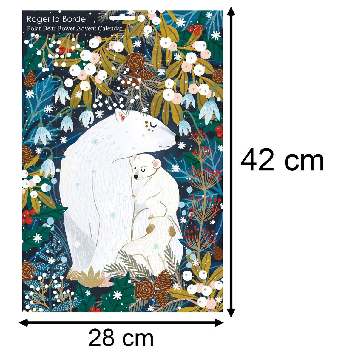 Christmas Advent Calendar Polar Bear Bower | Traditional Door Advent Calendar Advent Calendar - Tophatter Daily Deals