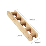 Pet Cat Climbing Frame Wall Type Solid Wood Wall Hanging Platform Ladder Pets Accessories Cat climbing column climbing l Pet Supplies - Tophatter Daily Deals