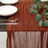 Balinese Crinkle Table Flag Boho Twist Tablecloth Orange 0 - Tophatter Daily Deals
