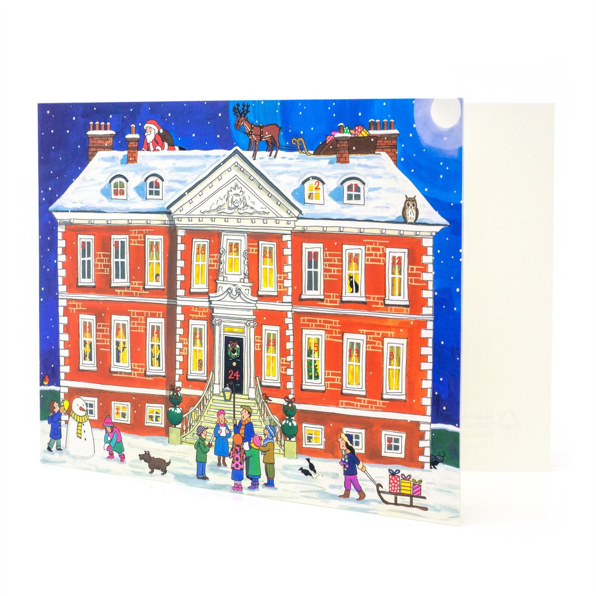 Country House Christmas - Christmas Advent Calendar Greetings Card & Envelope Advent Calendar - Tophatter Daily Deals