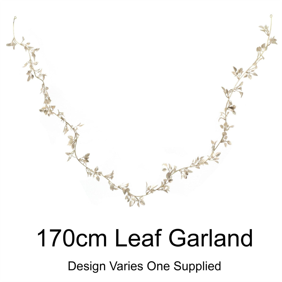 Champagne Gold Leaf Christmas Garland | Artificial Foliage Garland Leaves -170cm Garland - Tophatter Daily Deals