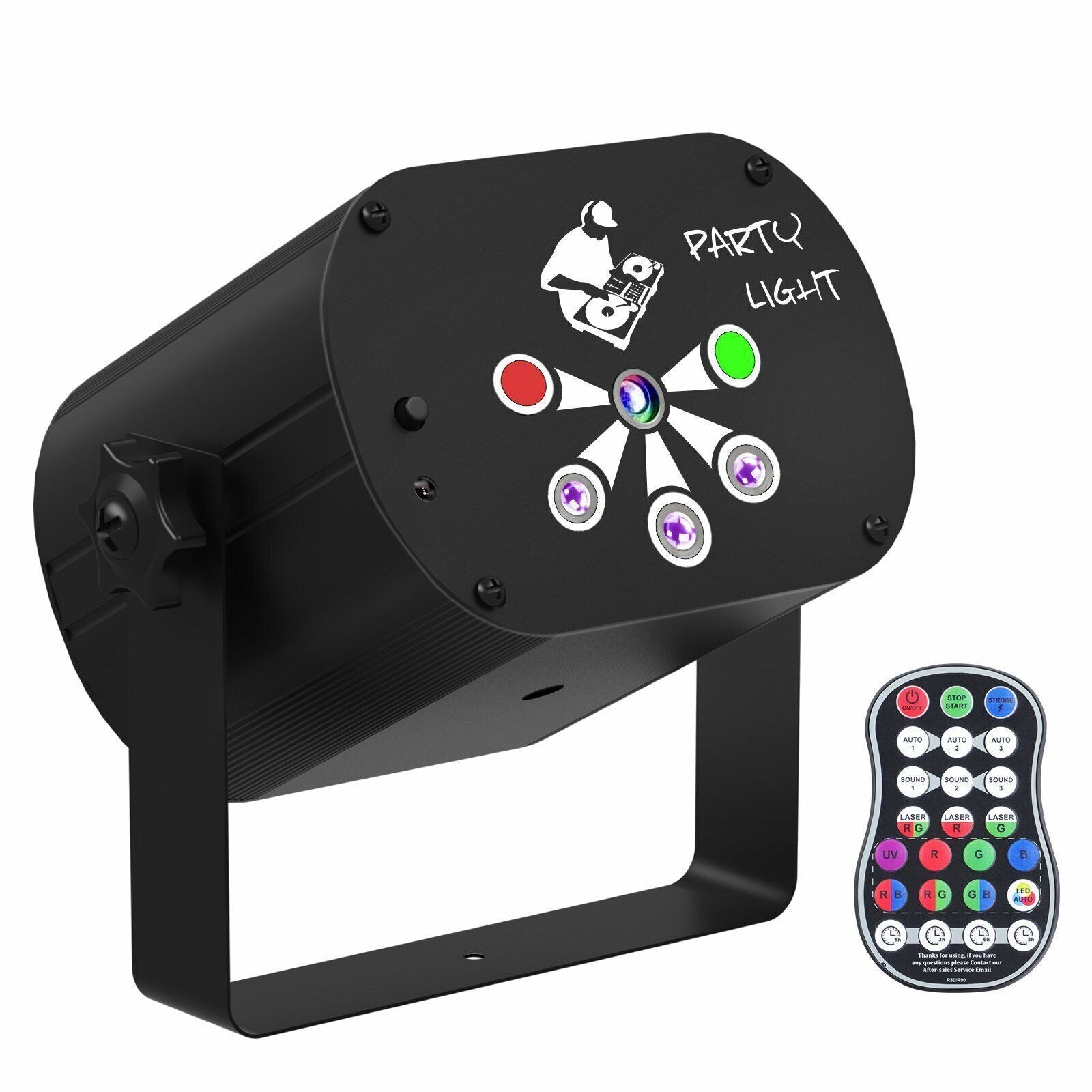 480 Pattern LED RGB Disco Party Laser Stage Light USB Club DJ Lighting Projector Black 5 - Tophatter Daily Deals