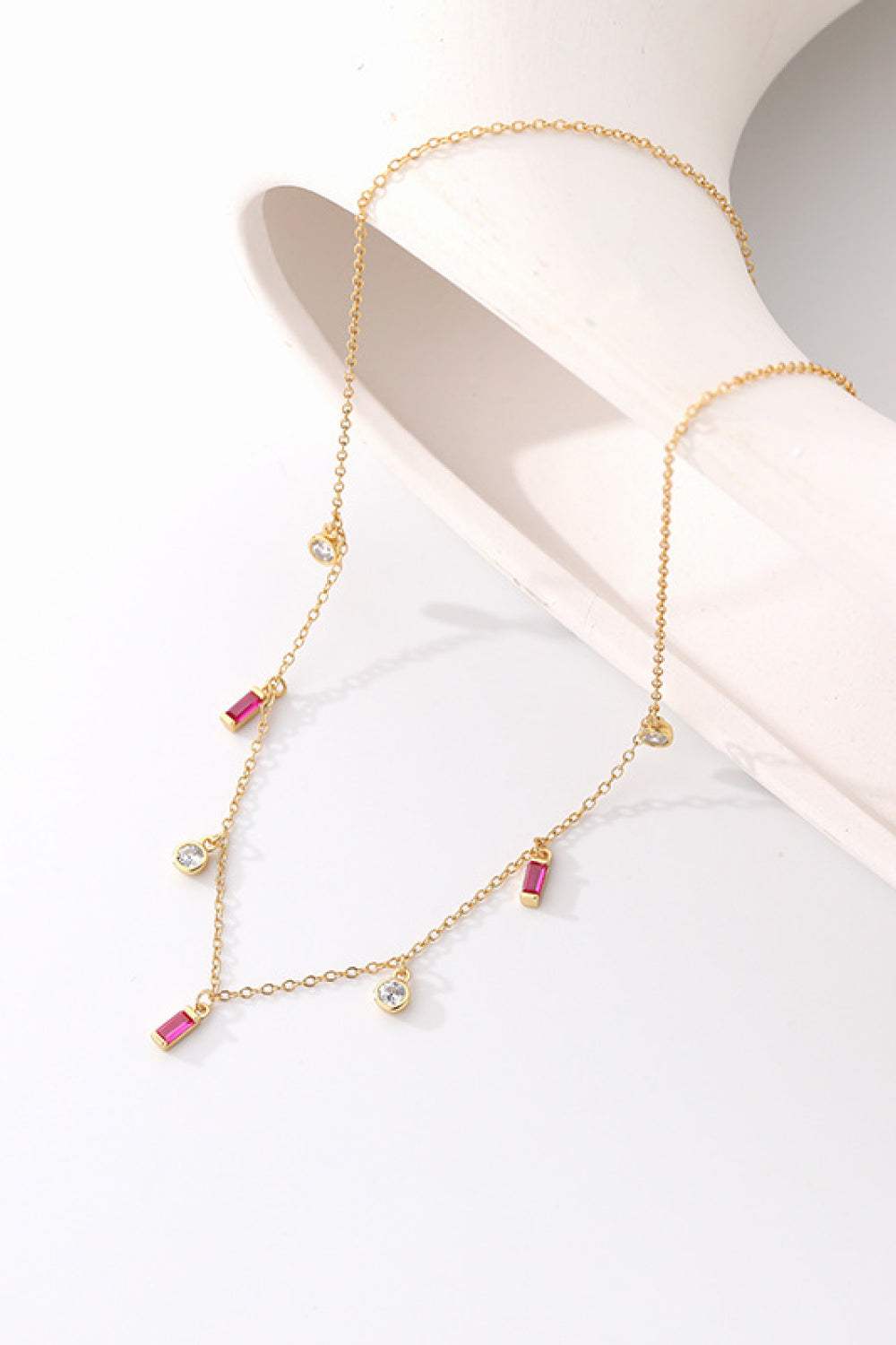 18K Gold Plated Multi-Charm Chain Necklace Necklaces - Tophatter Daily Deals