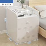 Bedside Table Simple Modern Home Bedroom Crevice Shelf Bedsi 0 - Tophatter Daily Deals