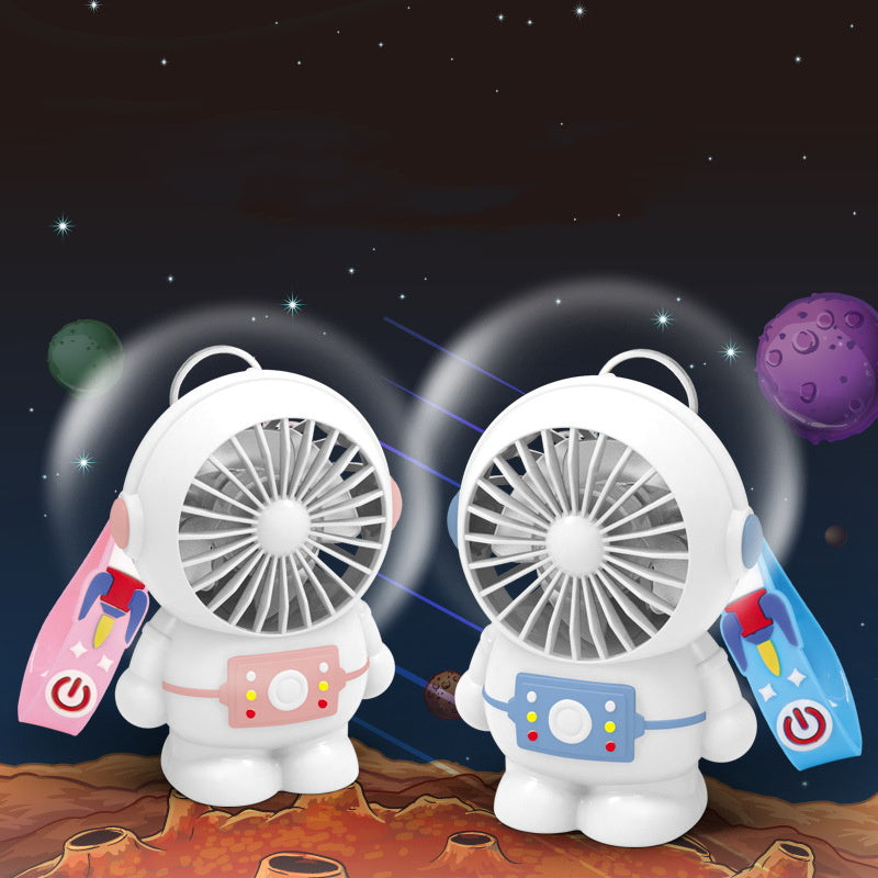 Astronaut Mini Usb Small Fan Rechargeable Portable 0 - Tophatter Daily Deals