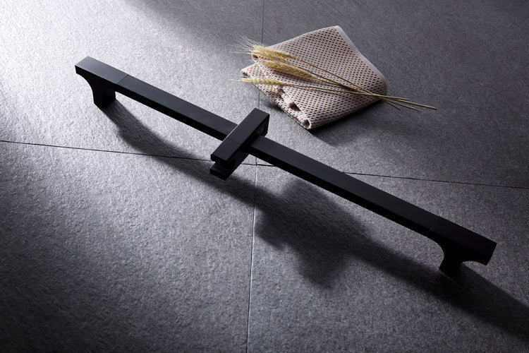 Bathroom Shower Rod Black Lift Rod 0 - Tophatter Daily Deals