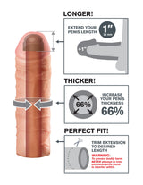 Fantasy X-tensions Mega 1 Inch Extension – Penis Extension Enhancer > Sex Toys For Men > Penis Sleeves - Tophatter Daily Deals