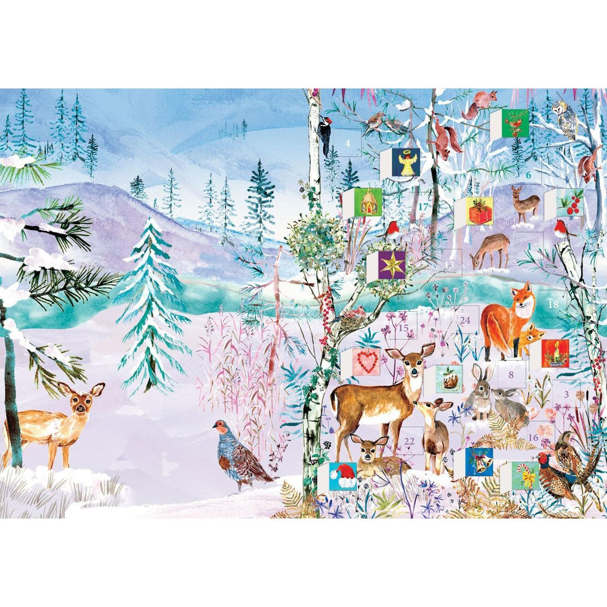 Wild Winter's Song Advent Calendar Greetings Card | Christmas Advent Calendar Advent Calendar - Tophatter Daily Deals