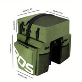 3-in-1 Bicycle Rear Capacity Rack Pannier Bag Sports & Fitness > Bikes & Accessories > Bicycle Bags - Tophatter Daily Deals