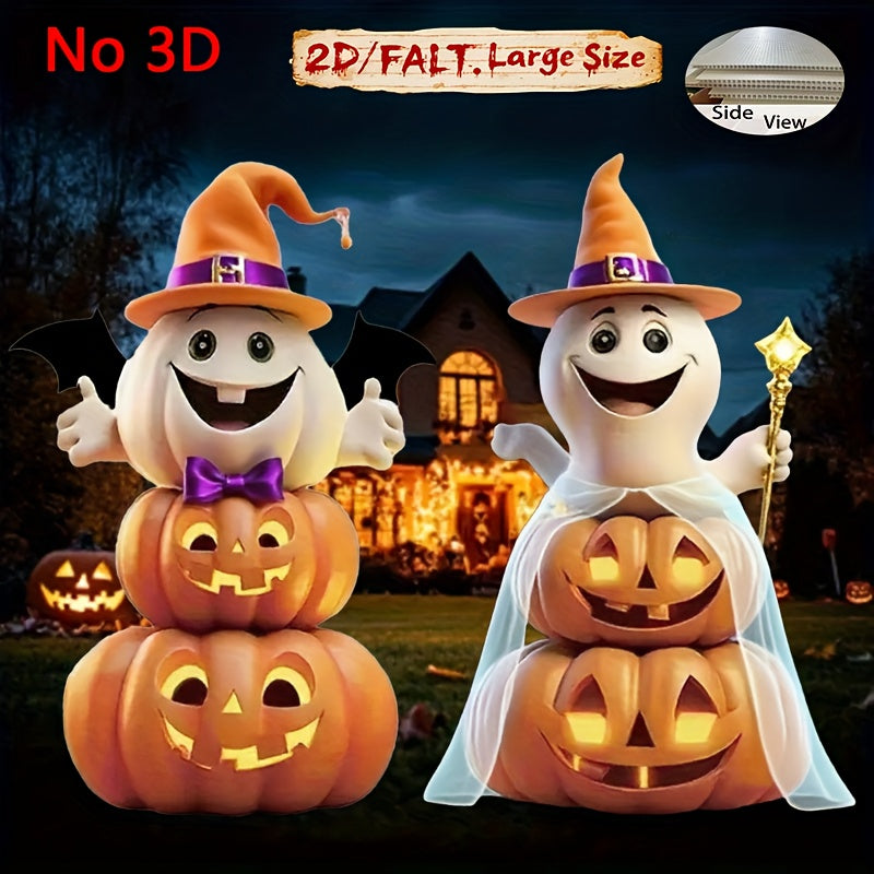 Halloween Garden Decorations Plastic Lawn Decor (2pcs) Halloween - Tophatter Daily Deals