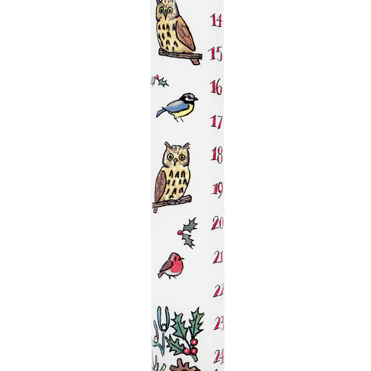 Traditional Countdown To Christmas Advent Candle | Winter Birds Dinner Candle | Christmas Candle Advent Candles Advent Candle - Tophatter Daily Deals