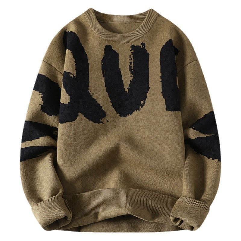Warm Men's Sweater - Relaxed Crew, Polyester Knit, Winter 3D Changing Face Moving Picture Frame - Tophatter Daily Deals