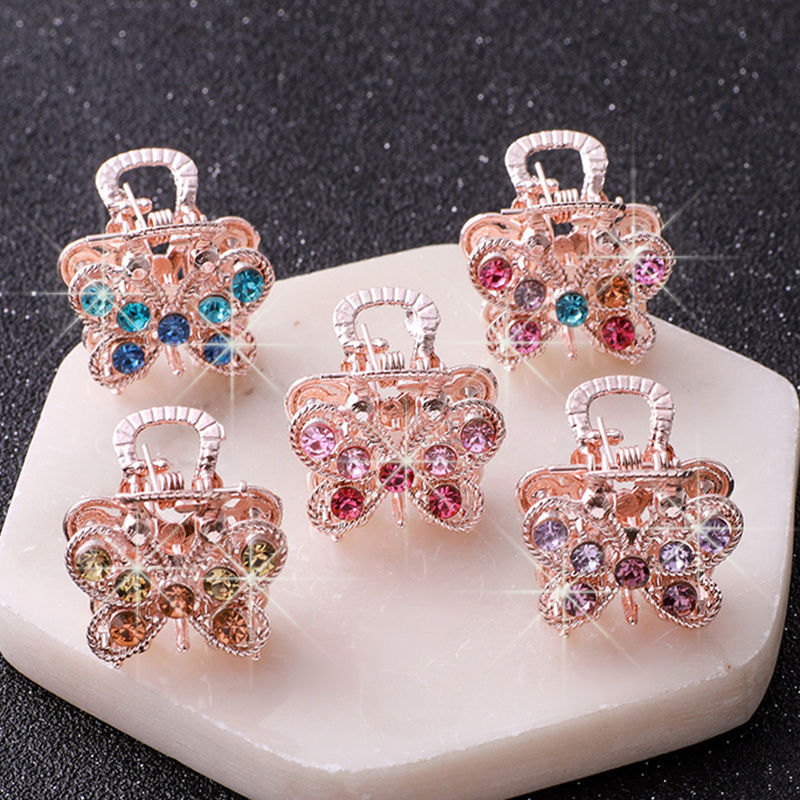 Butterfly Clasp Hair Jewelry Hairpin Butterfly 5pcs set 0 - Tophatter Daily Deals